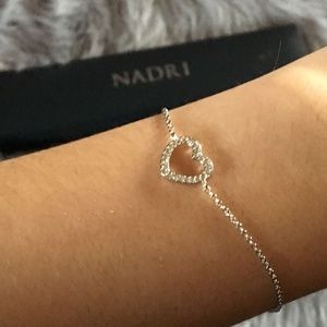 Nadri heart bracelet